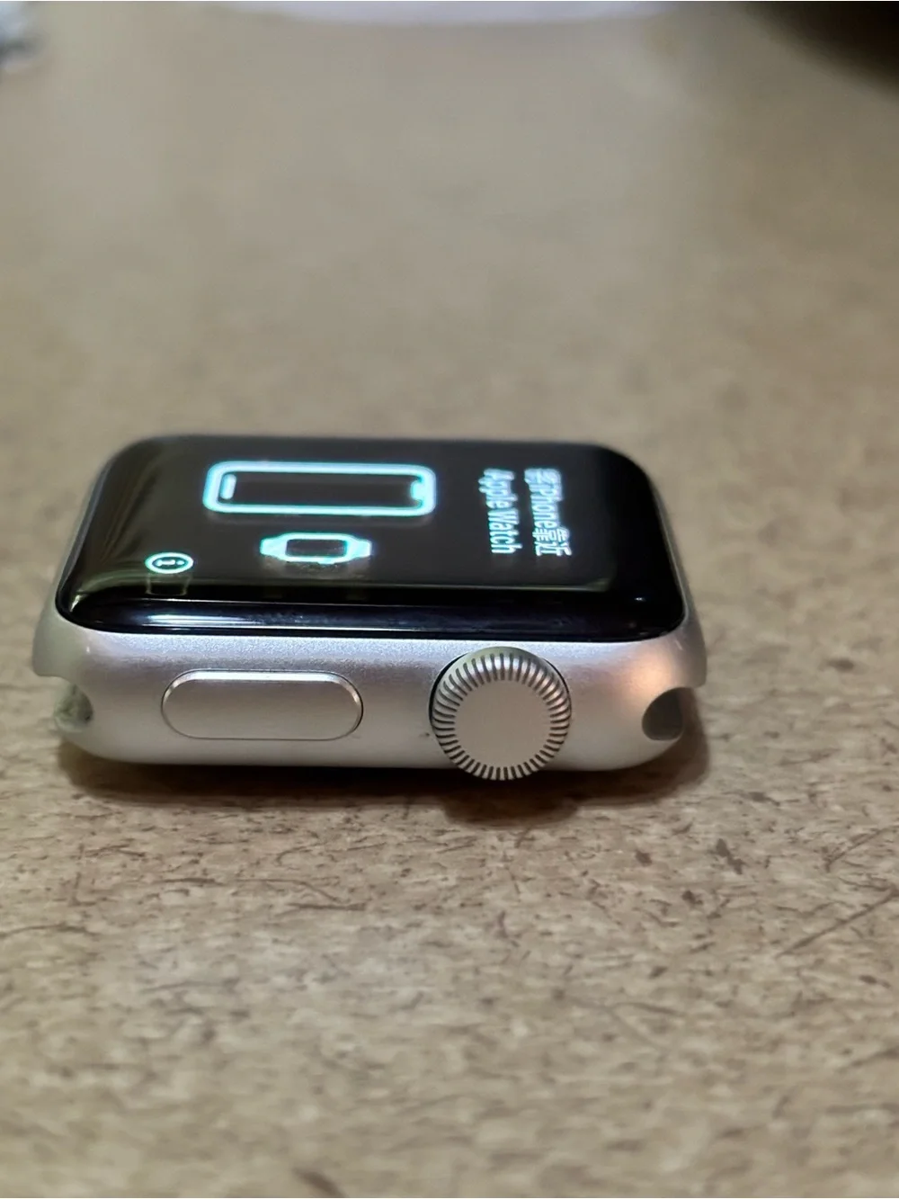 Apple Smartwatch in Silver with Black Display